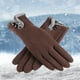 thumbnail image 3 of 1 par de guantes de invierno para mujer, guantes táctil, guantes a prueba para mujeres y niñas, de invierno - marrón Sunnimix Guantes de invierno para mujer, 3 of 8