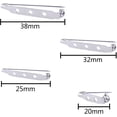thumbnail image 2 of BronaGrand 120pcs Bar Pins Brooch Pin Backs Safety Clasp, 4 Sizes 20 mm, 25 mm, 32 mm and 38 mm (Silver), 2 of 7