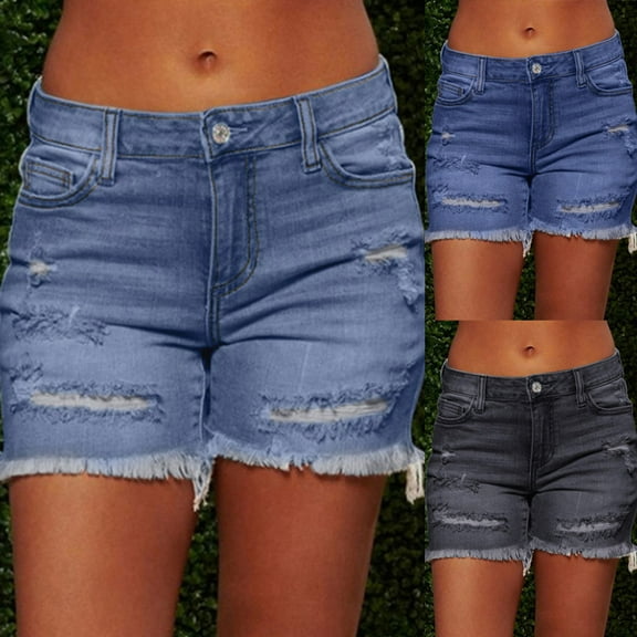 sovlvnd Savings up to 30% off Womens Over Size Sexy Half Shorts Pants New Women Summer Slim-fit Short Female Personalized Pockets Wash Shorts