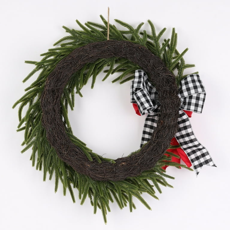 Harvest Ribbon Wreath The Holiday Aisle Size: 24 W x 24 H x 6 D