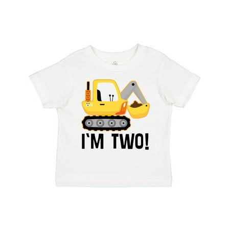 

Inktastic 2nd Birthday Construction Truck Boy Outfit Gift Toddler Boy Girl T-Shirt