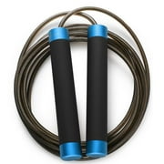 Weighted Jump Rope for Boxing, Cardio, Crossfit Workout,Range Adjustable Length Steel Ropes with Ball Bearings and Metal Handles, Suitable for Men and Women