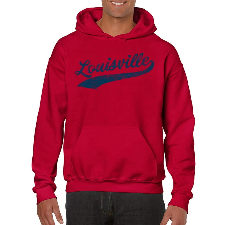Louisville Cardinals Hoodie Mens 3XL Red Sweatshirt Sweater Pullover  College