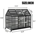 52" Heavy Duty Dog Crate Large Dog cage Strong Metal Dog Kennels and