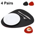 thumbnail image 2 of Juego de 4 manteles individuales para manteles de comedor, manteles individuales de cuero lavables y lavables para cocina, comedor, mesa de patio, resistentes al calor, fáciles de limpiar Vhermosa Popotes, Manteles y Palillos, 2 of 8