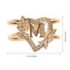 thumbnail image 5 of unbranded Anillo Ajustable De Y Dorado Para Mujer Anillo De Fantasía Único Y Apilable, 5 of 6