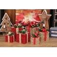 thumbnail image 5 of Paquete de 3 cajas de regalo iluminadas JAMW 60 luces LED de cadena blancas cálidas, 5 of 5
