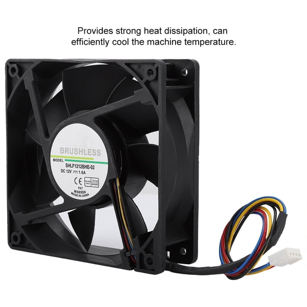 Enfriador De Ventilador De Refrigeración De 12V SHLF1212BHE-02 DC12V 1.6A 12CM