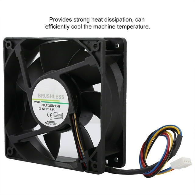 POCREATION Cooling Fan, 12V Cooling Fan Cooler, 4000RPM For Extreme Cooling Home Garden Server Use