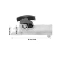 thumbnail image 2 of OUNONA Trimmers Shaft Connector Aluminum Extension Outdoor Maintenance 1Pcs, 2 of 7