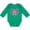 Kelly Green, variant on Inktastic Breast Cancer Cool Wings Boys or Girls Long Sleeve Baby Bodysuit