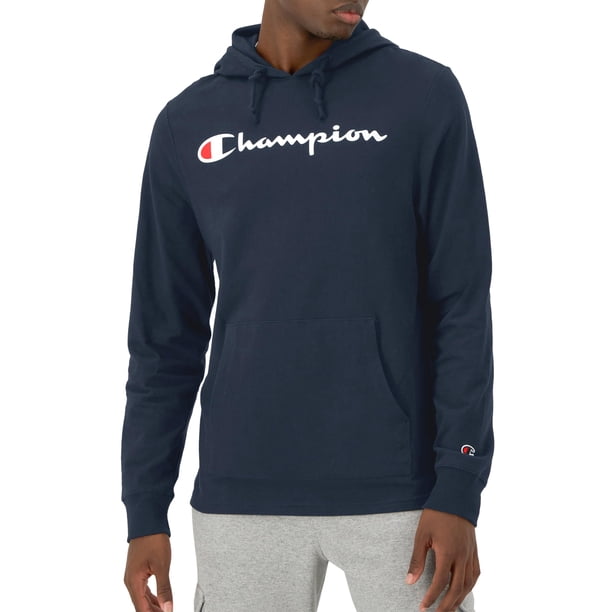 Buzo con Capucha Champion Manga Larga Azul Marino XL