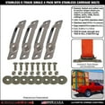 thumbnail image 2 of Snap-Loc SLSS4FC Carriage Bolts E-Track Single Strap Anchors - Stainless Steel, Pack of 4, 2 of 7