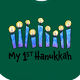 thumbnail image 4 of Inktastic My First Hanukkah with Lit Candles Boys or Girls Baby Bib, 4 of 4
