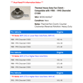thumbnail image 2 of Thermal Heavy Duty Fan Clutch - Compatible with 1988 - 1995 Chevy C1500 1989 1990 1991 1992 1993 1994, 2 of 2