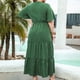 thumbnail image 4 of Neewe Womens Oversized Summer Dress Casual Maxi Dresses 2026 Short Sleeve Plain V Neck Dress Pleated Flowy Sundress, 4 of 4