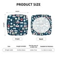 thumbnail image 5 of Cauagu Dental for Dining Chair Seat Covers,Slipcovers Kitchen Chair Covers Upholstered Chair Seat Cushion Cover Chair Seat Protector-Four Pieces, 5 of 7