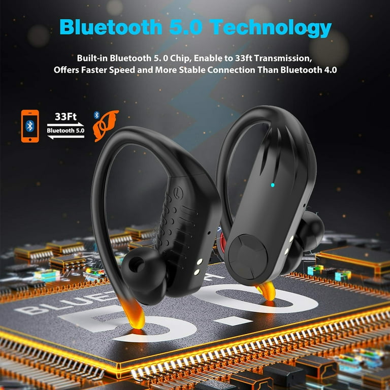 Wireless Earbuds Bluetooth Headphones 5.0 True Wireless Sport Earphones  Built-in Mic in Ear Running Headset with Earhooks Charging Case Compatible
