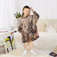 thumbnail image 6 of BZSMCE Wearable Blanket Hoodie Fashion Sweet Cub in Floral Splendor Home Wear, 6 of 7