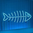 thumbnail image 2 of Handmadetneonsign Fish Bone Neon Sign, Fish Bone Wall Art Decor, Fish Bone Wall Decor, 2 of 4