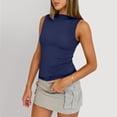thumbnail image 5 of Lumtrix Tank Tops For Women Ribbed Boat Neck Slim Fitted Ruched Basic Sleeveless Shirts 2026 Summer Clothes Navy S, 5 of 7