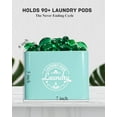thumbnail image 4 of Farmhouse Metal Laundry Pods Holder with Hinged Lid. Modern Laundry Room Organization and Storage. Detergent Container (Green), 4 of 7