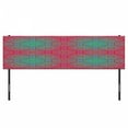 thumbnail image 3 of Psychedelic Headboard, Bohemian Paisley Pattern Royal Colors Ombre Print Oriental Floral, Upholstered Decorative Metal Bed Headboard with Memory Foam, King Size, Pink Teal, by Ambesonne, 3 of 4