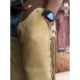thumbnail image 4 of K Bar J Leather Company Cowboy Puncher Versality Unisex Vintage Riding Rodeo Chaps, Tan, 4 of 7