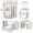 C, variant on Easter Bunny Easter Eggs Shower Curtain Floor Mat 4-piece Set Shower Curtain Toilet Seat Cover Floor Mat Waterproof Decor Spring Theme Home(A)