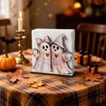 thumbnail image 6 of Halloween Ghost Wooden Tissue Holder, Style C, Cute Festive Tabletop Dispenser and Restaurant Decor, 6 of 7