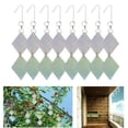 thumbnail image 2 of Bird Repellent Laser Reflective  Sheet Hanging Wind Twisting Scare Bird Rods Deflectors Decoys. Decorative Bird Deterrent to Protect Home and Garden (a Set Of 8 Strings), 2 of 8