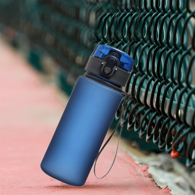 EGNMCR Leakproof Sports Water Bottle With Handle Gym Space Cup For Fitness Yoga Exercise Plastic Sports Water Bottle