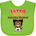 thumbnail image 3 of Inktastic Australian Shepherd Dog Cute Boys or Girls Baby Bib, 3 of 4