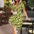 thumbnail image 3 of Saiise Robes d'Été Motif Avocat pour Femmes T-Shirt Décontracté Manches Courtes Robe de Plage Florale avec Poches, 3 of 6