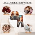 thumbnail image 7 of Pofeuu Cartoon Pattern Corgi Print Womens Pajamas Set Long Sleeve Sleepwear Button Down Nightwear Soft Pj Lounge Sets Button Down Pajamas Women-Large, 7 of 7