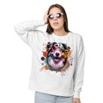 thumbnail image 2 of Australian Shepherd Portrait Watercolor Vintage Retro Styles Sweatshirt Unisex Merch Aussie Dog Lover Gifts - 00001, 2 of 6