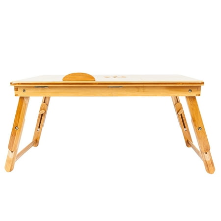 Zimtown Portable Laptop Desk Folding Lap Tray Bed Adjule Table Zimtown Portable Laptop Desk Folding Lap Tray Bed Adjule Table Stand Bamboo
