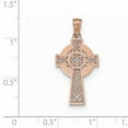 thumbnail image 2 of 14k Rose Gold Celtic Cross Pendant Charm, 2 of 2