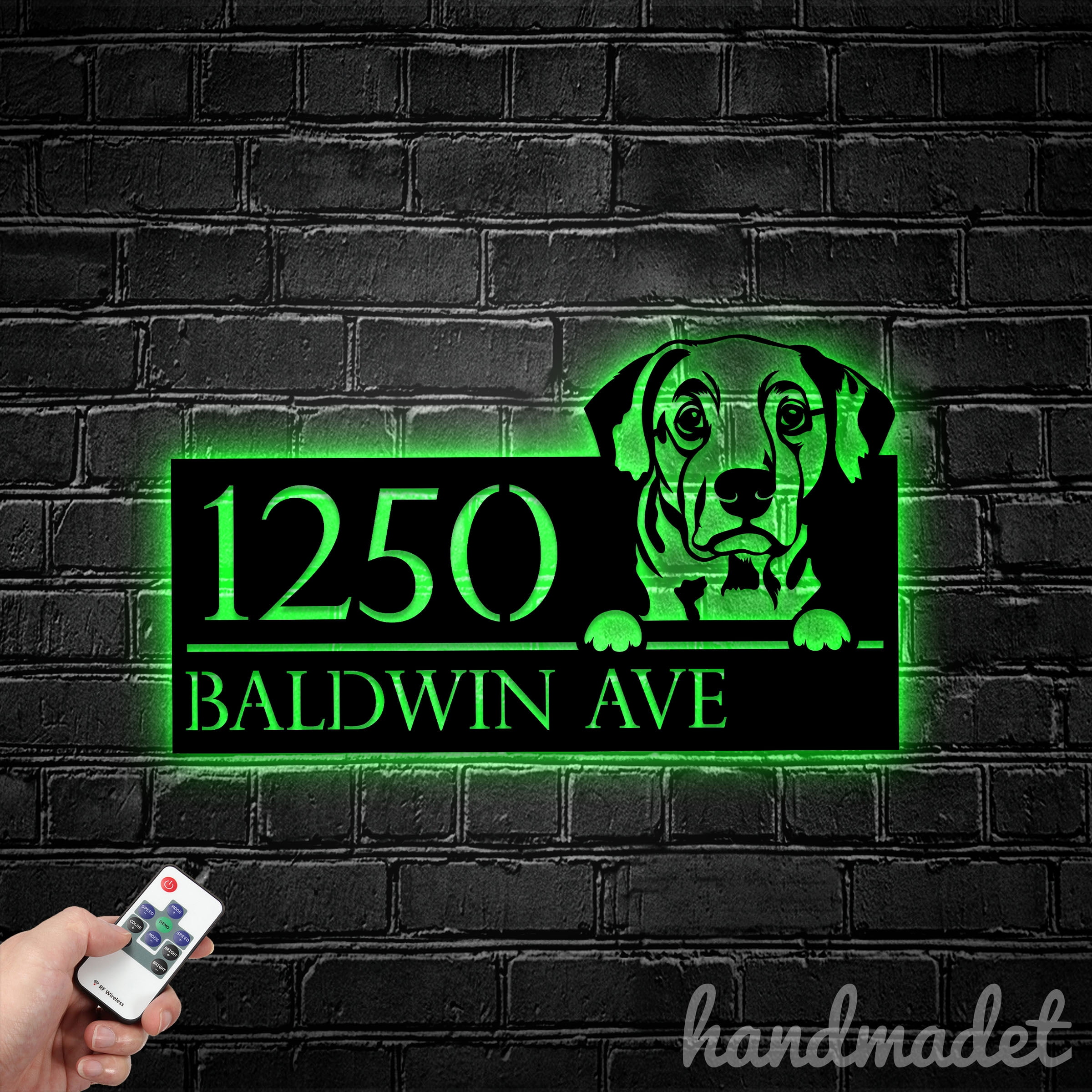 Handmadetneonsign Dalmatian House Number, Dalmatian Dog Home Address Metal, Pet House Address Sign 67502