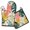 Tropical Leaves Pattern, variant on Tropical Leaves Pattern Kitchen Oven Mitt and Pot Holder Sets 2 Pcs for Baking, Cooking and Grilling, Heat Resistant Up To 392 °F