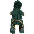 thumbnail image 3 of KAIYANG impermeable para mascotas poncho reflectante impermeable chaqueta mono ropa con capucha verde oscuro XS, 3 of 5