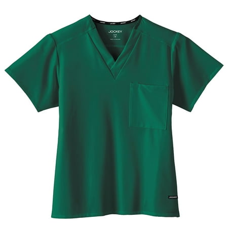 Jockey Classic V-neck Tee - Jockey Classic Unisex Short Sleeve One Pocket Stretch V-Neck Top - 2200