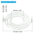 thumbnail image 2 of Uxcell 115mm (4.53") Universal Light Fixture Mounting Bracket Kit, 2set Light Crossbar Plate for Close To Ceiling Light, 2 of 7