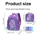 thumbnail image 1 of Conjunto de mochilas para niños Sailing 3 en 1 mochila con lentejuelas de Sirena bolsa de almuerzo estuche, 1 of 8