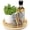 Natural Oak, variant on Farmhouse Oak 9" Lazy Susan Turntable Organizer for Cabinet, Round Wooden Lazy Susan Organization and Storage for Dining Table, Pantry, Kitchen, Countertop, Cupboard,Home Decor, Walnut Wood