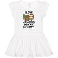 thumbnail image 3 of Inktastic I Love Hanging out with My Mommy with Sloth Girls Baby Dress, 3 of 5