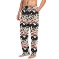 thumbnail image 5 of Men's Lightweight Pajama Bottoms Abstract Ribbon Pattern Stretch Elastic Waist Side Pockets Spring Fall, 5 of 7