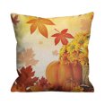 thumbnail image 2 of Panxico Housses de Coussin, Housses de Coussin Décoratives, Style Moderne Simple Citrouille Feuillu Automne Lin Crypté Housse de Coussin Adaptée pour Offrir, Décoration de Salon, Articles en Liquidation, 2 of 4