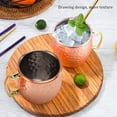 thumbnail image 5 of Mini Mula Moscú De Acero Inoxidable 2 Onzas Tazas Espresso Chapada En Cobre Juego Tiro 4, 5 of 5