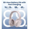 thumbnail image 2 of Restored Edifier W820NB Plus Gen 2 Wireless Over-Ear Noise Cancelling Headphone, -49 dB ANC, LDAC Hi-Res Audio, 88H Playtime, Spatial Sound, AI Clear Calls, Bluetooth V6.1 & Multipoint (Refurbished), 2 of 10